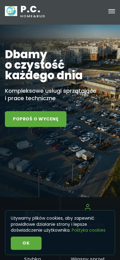 Mobilna wersja strony P.C. Home&Bud
